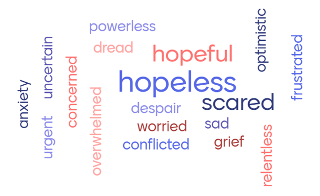 Word cloud created by the Youth Council