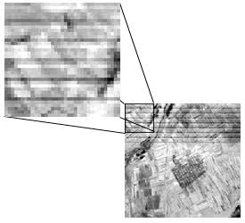striping or banding