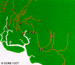 Corresponding road network