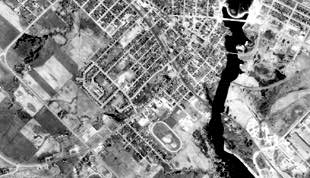 Airphoto of urban area