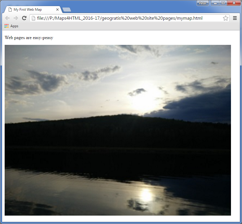 Web images are easy peasy