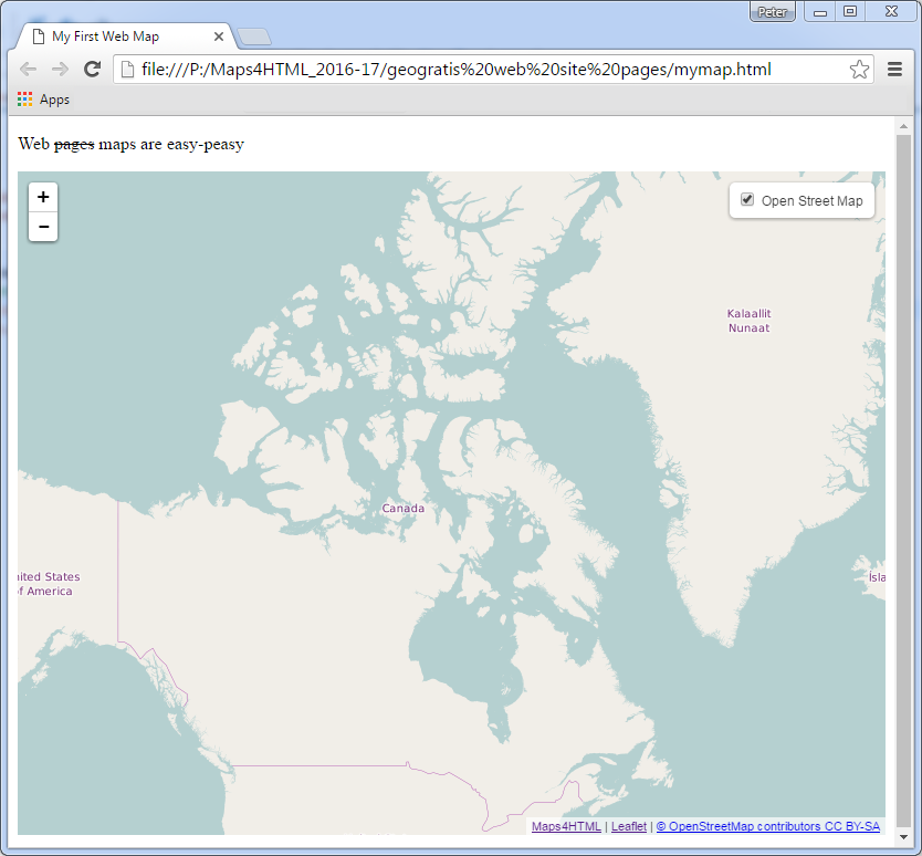 Web maps are easy peasy