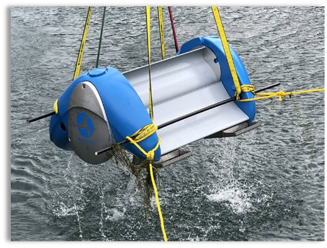 Dispositif Waterotor à montage par le bas conçu pour les faibles débits