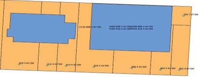 Figure showing the building, parcel, address and assessment record Issues