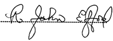 John Efford signature