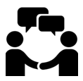 icon of two people talking